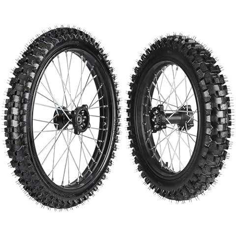 CWTD 19" 16" Front 70/100-19+ Rear 90/100-16 Wheel Tire and Rim Inner Tube with 15mm Bearing Assembly for Pit Pro Trail Dirt Bike Cover