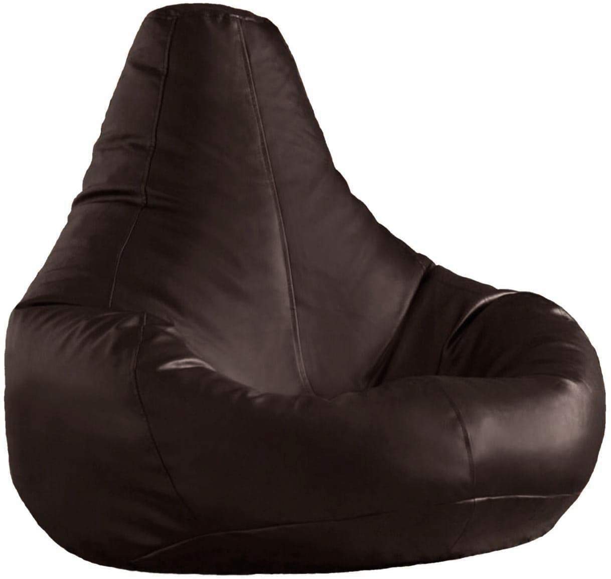 LEFFEH Tear Drop Bean bag | DARK BROWN | Faux Leather