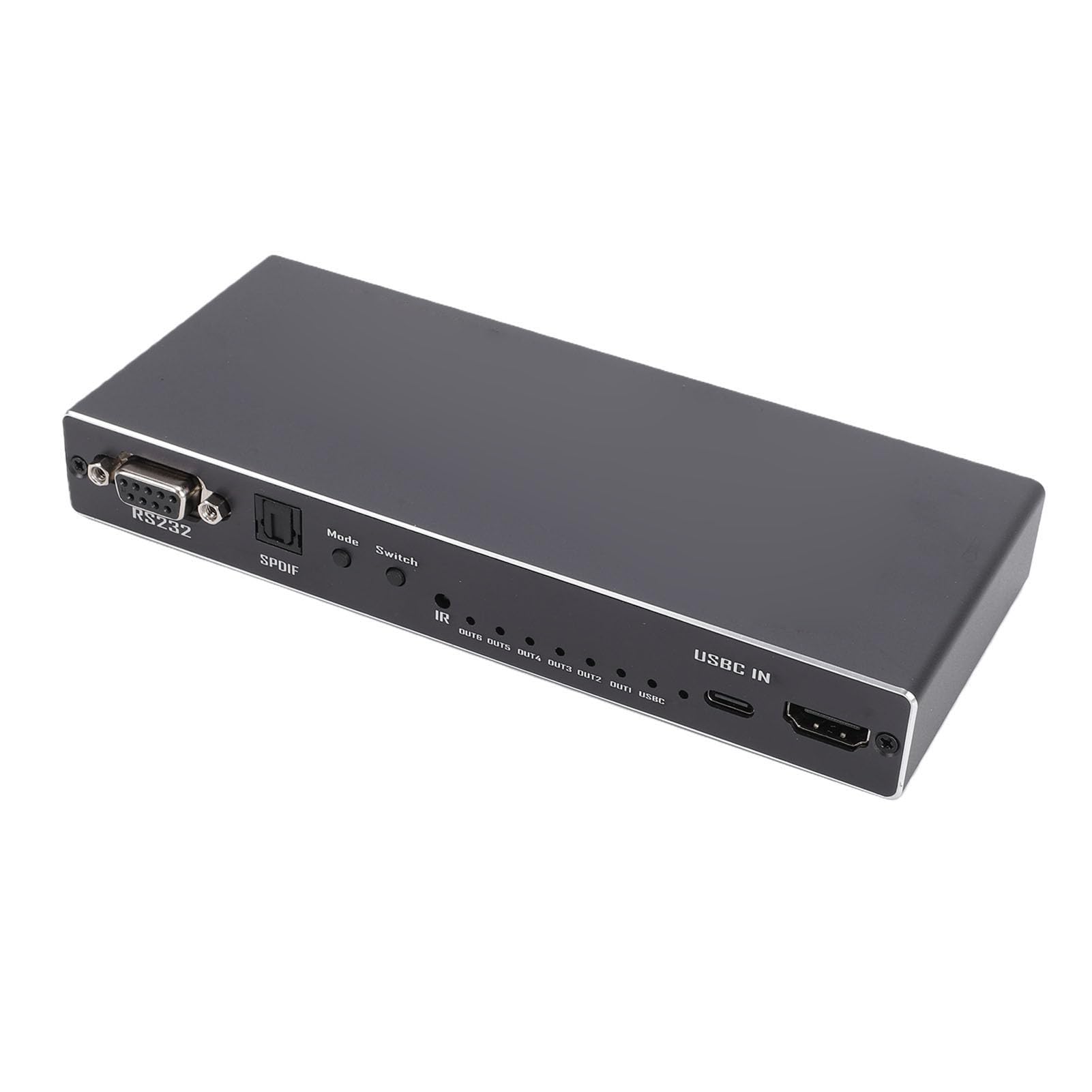 Plyisty Controller per Parete Video con Interfaccia Multimediale HD a 6 Vie, Ingresso 4K 30Hz Uscita 1080P 60Hz, con 14 modalità di Visualizzazione Rotazione di 180 Gradi (Spina europea)