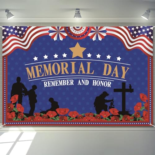 Arosche Memorial Day Decorations Banner 72