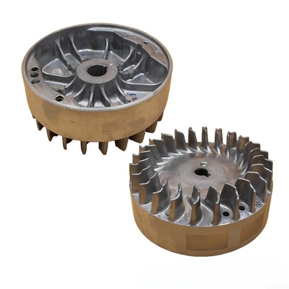 Compatible con Honda Gxv160 Rotor de volante de inercia de 212 cc 224 cc para cortacésped Hrj216, pieza de motor, construcción de metal, componente de repuesto fácil de instalar para jardín y patio