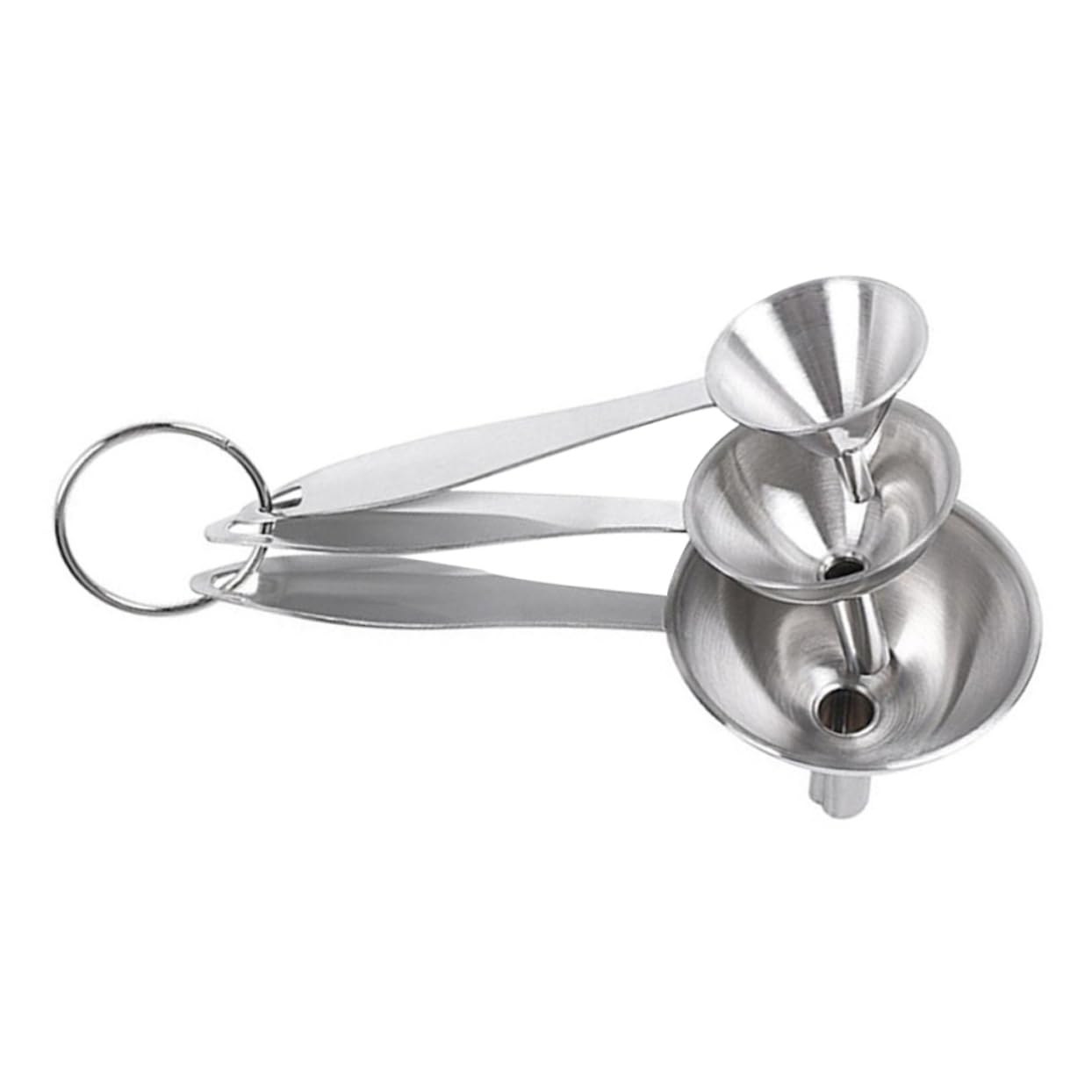 MAGICLULU 9pezzi Imbuti Acciaio Inossidabile Con Manico Per Trasferire Liquidi e Cucina Resistenti e Facili Da Riporre