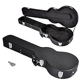 AW Electric Guitar Hard Case for LP Les Paul Style Electric Guitar Wooden Hard Shell Lockable Black