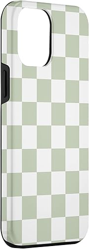 Miniatura 3 de Funda clásica Checkered Checker Checkerboard Light Sage Green para iPhone 13 Pro Max