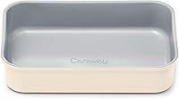 Vista 20 de Caraway Sartén rectangular de cerámica antiadherente de 9 x 13 pulgadas, revestimiento de cerámica naturalmente resbaladizo, no tóxico, libre