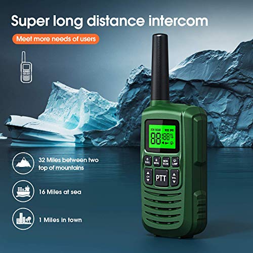 Gocom G2 Frs Walkie Talkies For Kids & Adults Ipx4 Waterproof Long Range Two Way Radios 22 Channel Led Flashlight Two Way Walkie Talkie 2Pack (G2 2Pack) #TOP2