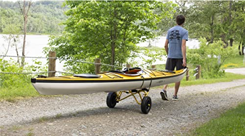 Suspenz Kayak Canoe Transport Trailer, DLX Kayak Cart, Trolley with Airless Wheels, 22-0044