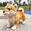 TAMMYFLYFLY Shiba Inu Plush Corgi Pillow Cute Dog Doll Stuffed Animal Plush Toy 12 Inches (Brown) #1