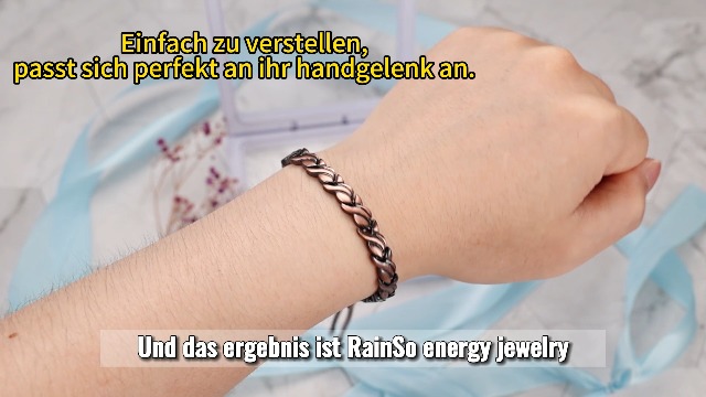 RainSo Kupfer-Magnetarmband – Gesundheits-Armband Mit 3500 Gauss, Verstellbar, Für Schmerzlinderung