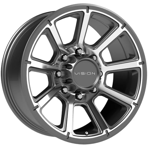 VISION 17' Inch 8x165.1 Wheel Rim Turbine 353 17x8.5...