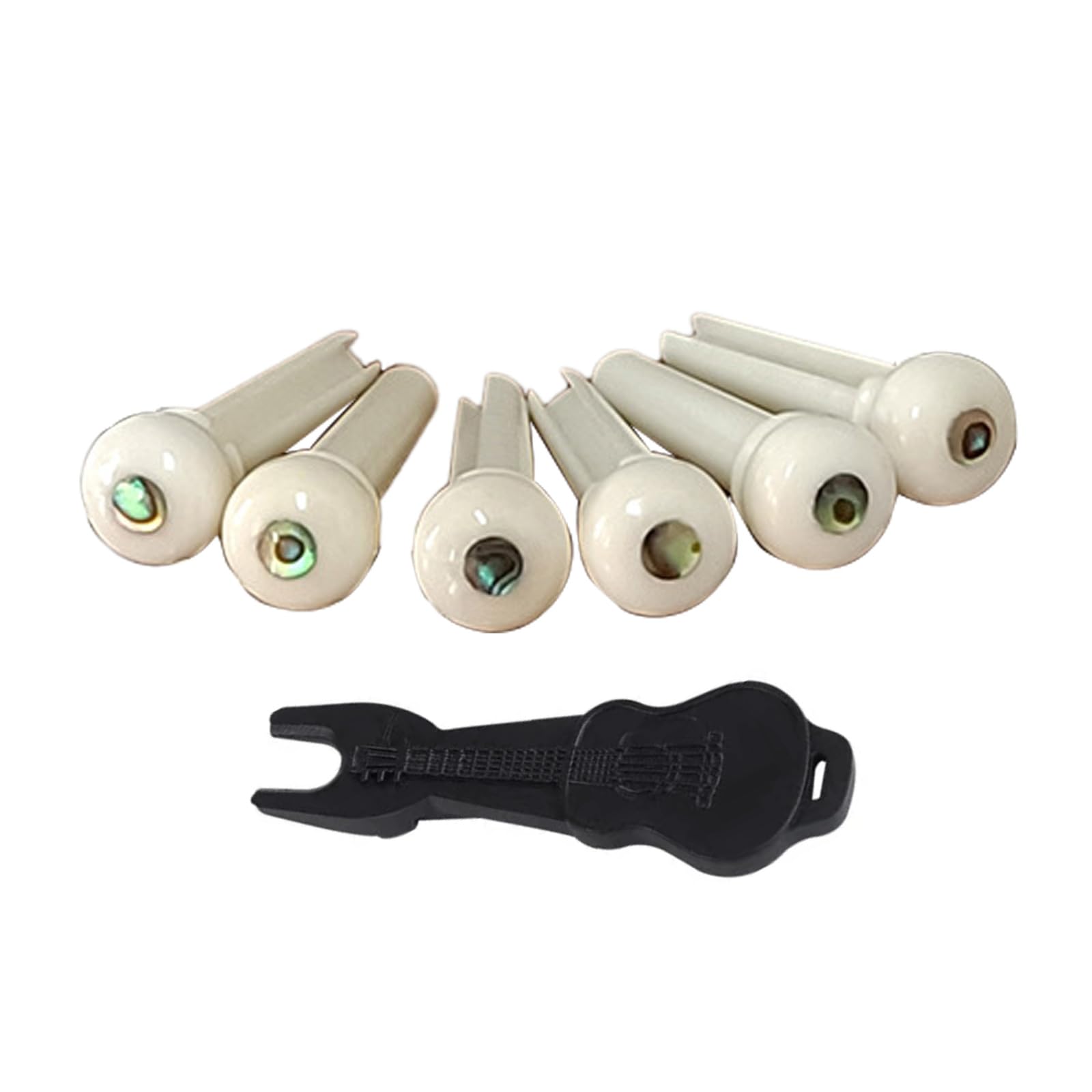 1 Set Bone Bridge Pins String Instrument Accessories Guitar Bridge Pins String Guitar Parts Bone Texture For Guitar