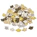 Honbay Alloy Bee Honeybee Charm Pendants, DIY Craft Jewelry Making Accessory, 21x16mm (Mixed Color x 100pcs)