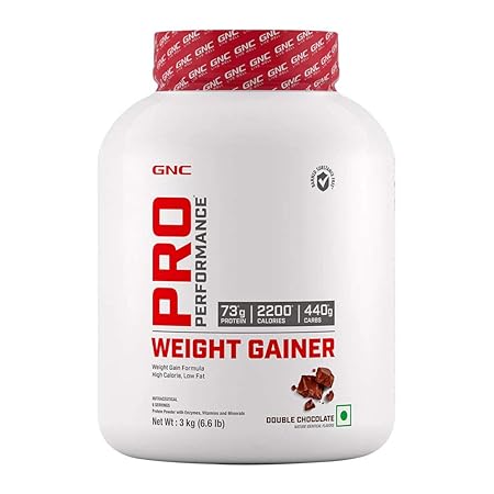 GNC Pro Performance Weight Gainer - 3 kg (Double Chocolate)