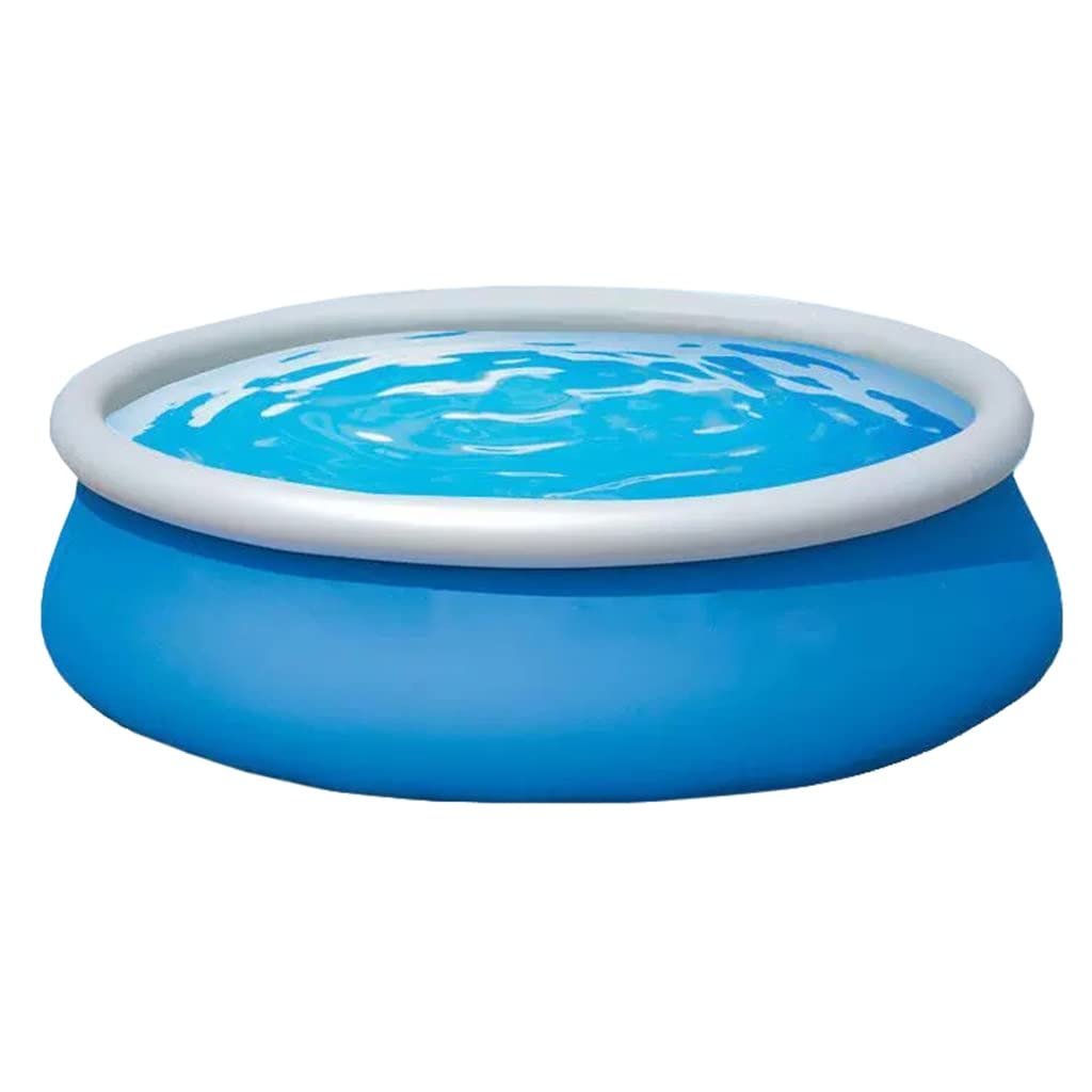 GIZNXBA Piscina Redonda Grande, Piscina Hinchable Adultos, Piscina De Jardín Familiar, Robusta Piscina para Vadear para El Patio Trasero, Jardín, Fácil De Instalar (Color : /Blue, Size : 183 * 51 cm)