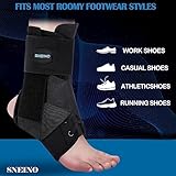 SNEINO Ankle Brace for Women & Men - Ankle Support Brace for Sprained Ankle, Ankle Stabilizer for Achilles, Tendon, Sprain, Injury Recovery, Lace up Ankle wrap for Running, Basketball, Volleyball (Medium) - Image 7