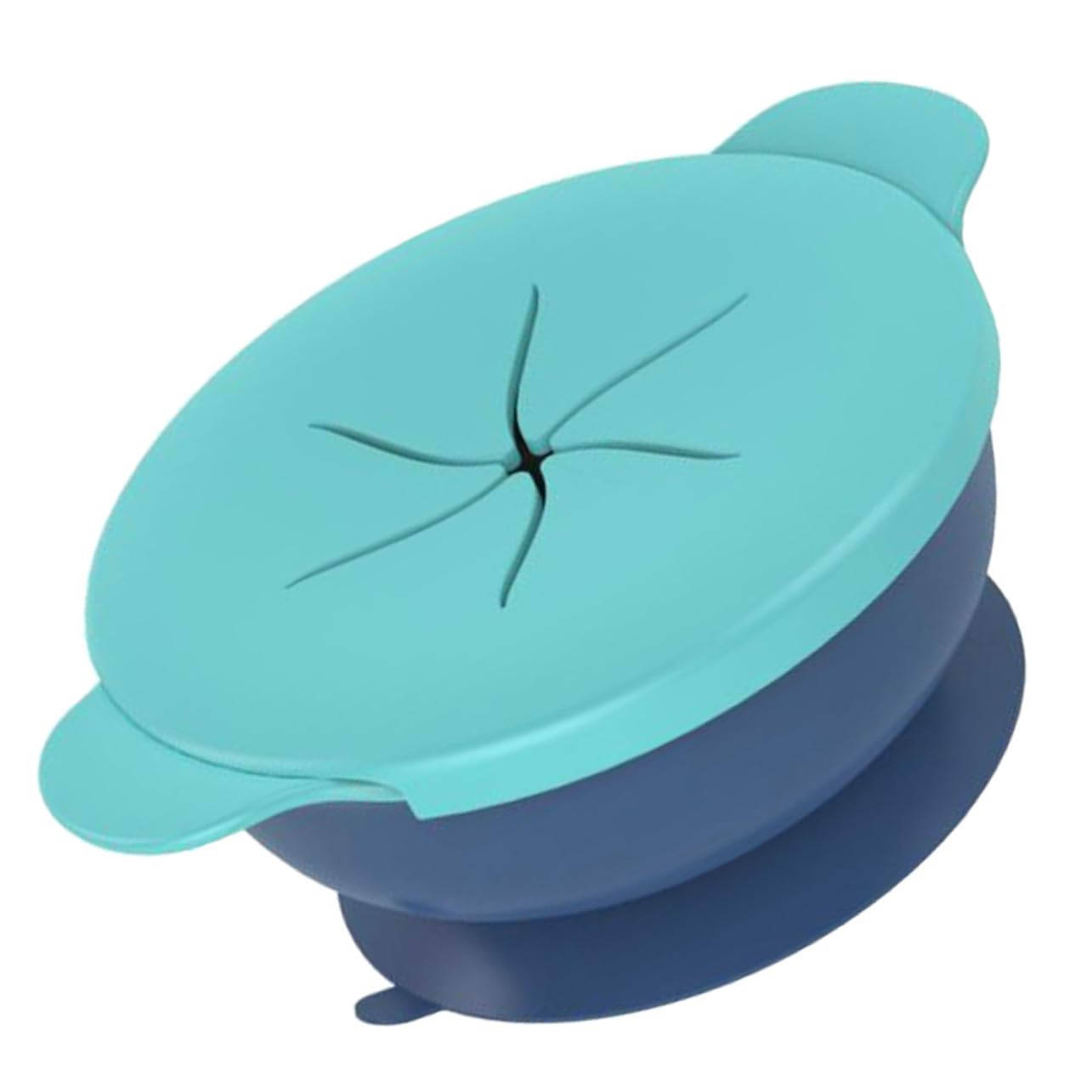 SUPVOX Toddler Plate Bowl Set Boys and Girls Dishes Lunch Trays for Boys and Girls Silicone Bowl Tray Removable Sucker Base