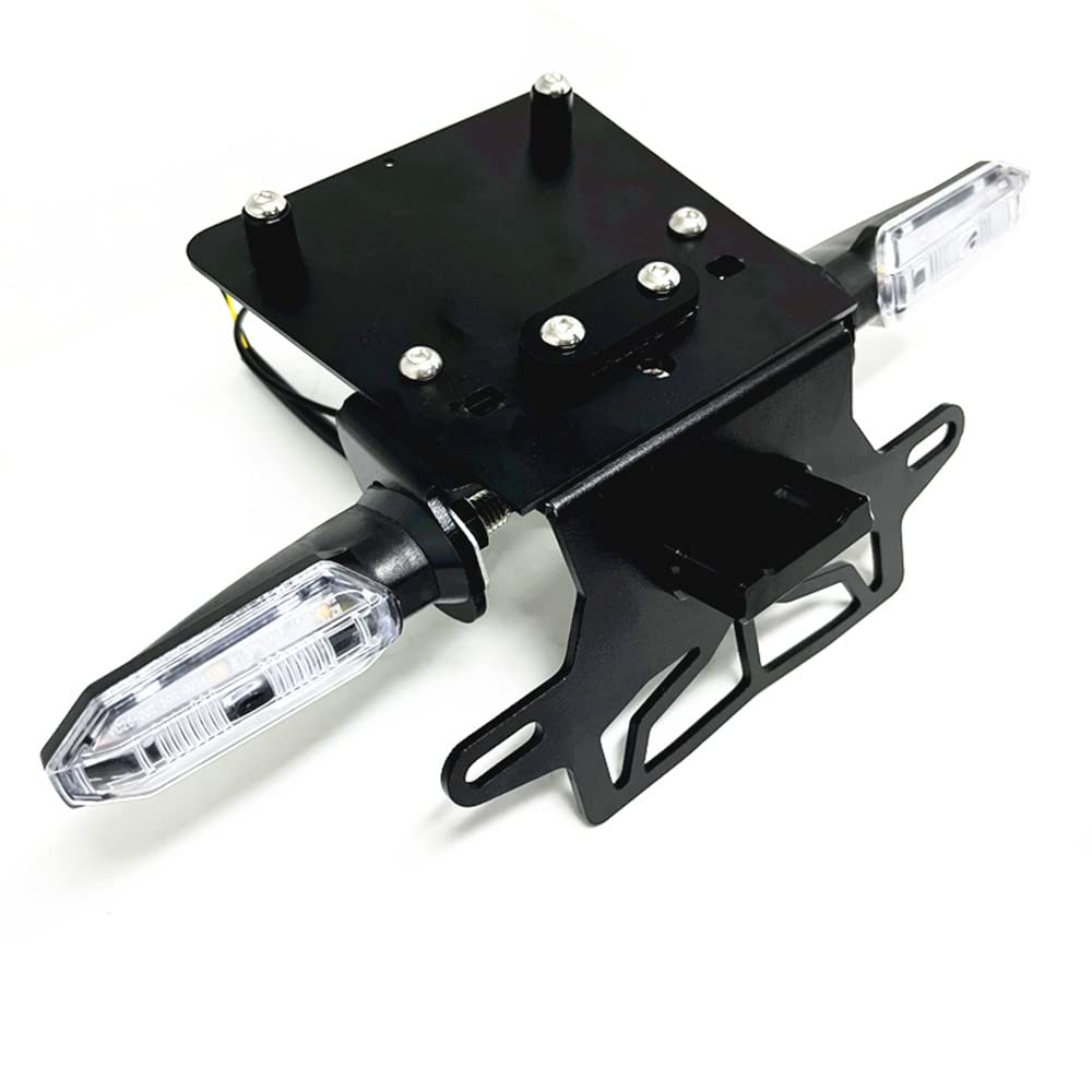 Fender Eliminator Bracket Rear Tail Tidy License Plate Holder LED Rear Turn Signals Lights Compatible with MSX 125 GROM 125 2022-2024 (Clear)