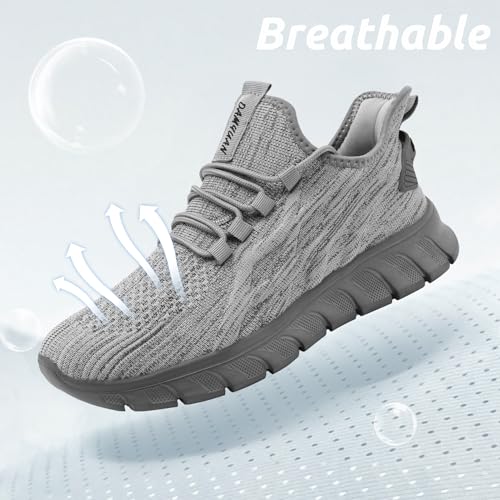 Image of Men Running Shoes Tennis Walking Gym Slip On Workout Athletic Fashion Sneakers Lightweight Breathable Sport Jogging Casual Shoe