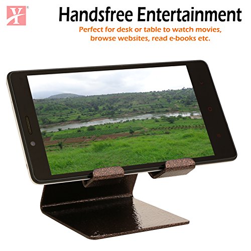 Image of YT Mobile Phone Metal Stand /Holder for Smartphones and Tablet - Antique Copper - Pack of 3 Units (Proudly Made in India)