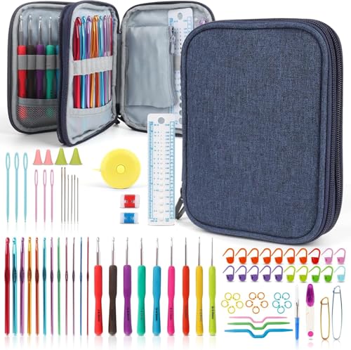 Katech 85-Piece Crochet Hooks Set, Crochet Hook...