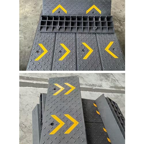 Rampa de caucho y plástico entrelazable, se adapta a diferentes anchos, textura antideslizante, para umbrales interiores y exteriores miniatura 4