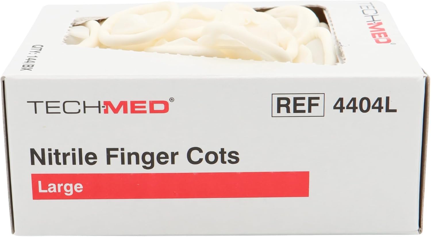 Tech-Med 4404L Nitrile Finger Cot, Pre-Rolled Large (Box of 144)