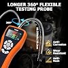 THIKPO Brake Fluid Tester for DOT3 DOT4 DOT5.1 EVN4 EVN6, High-Sensitivity Digital Brake Oil Moisture Tester with LCD Display, Built-in Calibration, Corrosion Resistance Probe, Buzzer Alarm