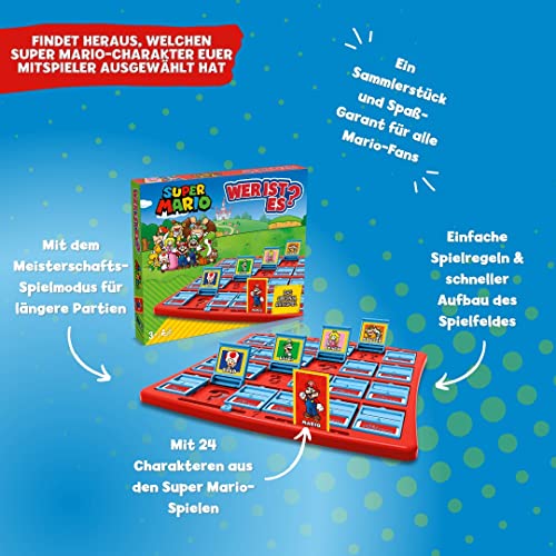 Winning Moves Wer ist es? Super Mario Edition - Wer ist es Spiel Super Mario Brettspiel für Kinder - Fanartikel - Gesellschaftsspiele für Familien - 2 Spieler ab 3+ Jahren - Deutsch – Bild 3