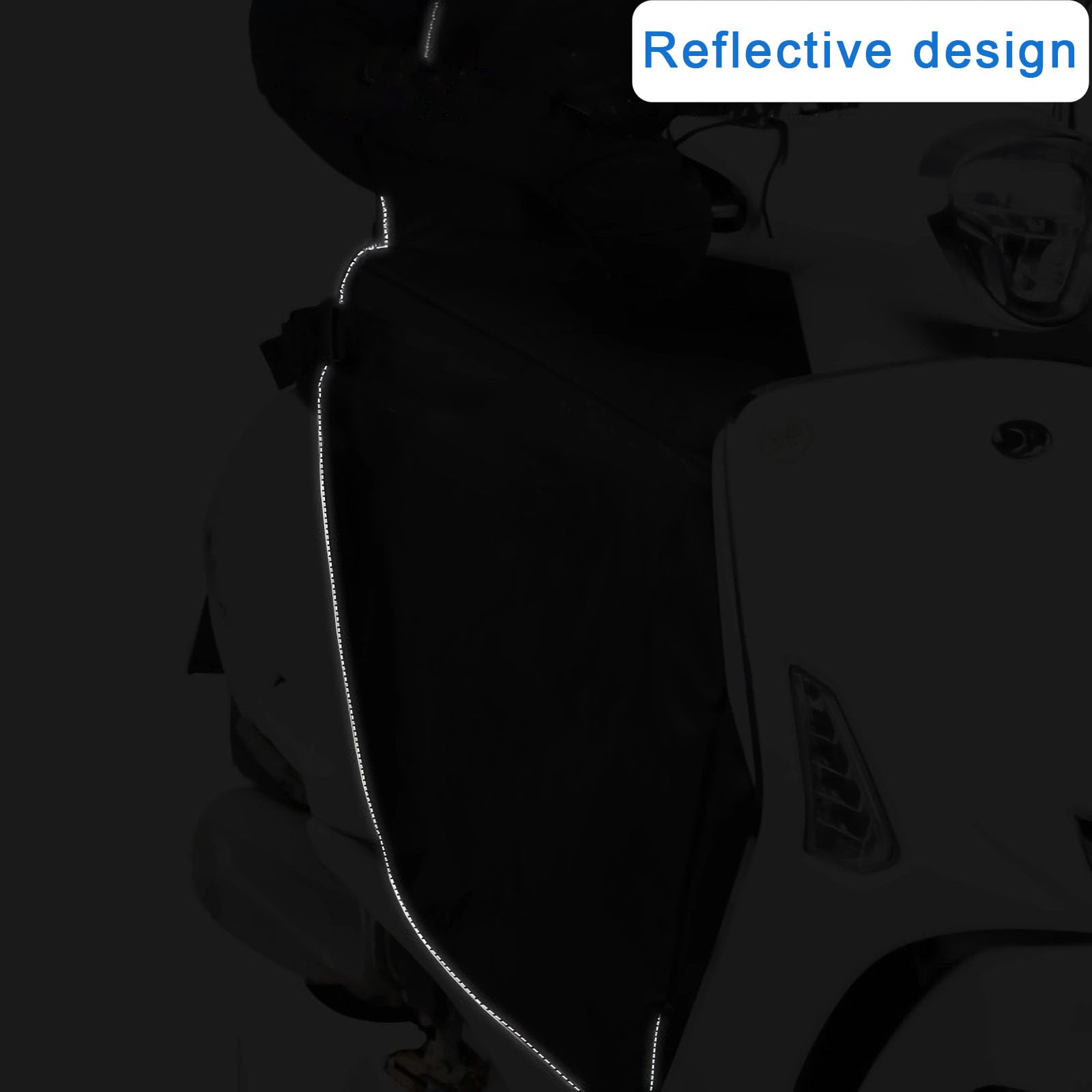 Scooter Tablier Couvre,Protection Tablier Couvre Jambe Scooter,Housse Moto Épaisse Coupe-Vent,Protège Jambes Et Genouillère en Hiver pour Conducteur,100% imperméable à l’Eau