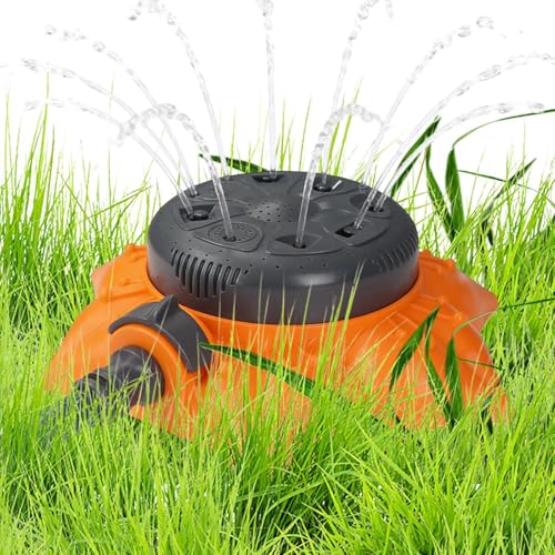 Aspersor de césped, herramienta de riego ajustable de 8 modos, accesorio de riego fuerte para camas, balcón, macetas, guardería, práctico asistente para el mantenimiento de plantas