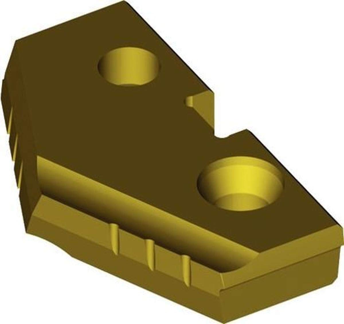 WIDIA WIDIA Metcut 7F1-0953A Spade Blade Insert, 0.9531"/24.210mm, 132 Deg, Right Hand Cut, T-15 HSS, TiAlN Coating, Seat Size 1