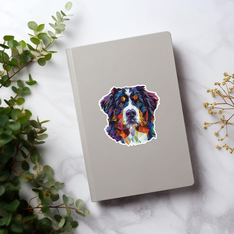 Bernese Mountain Dog Vinyl Sticker 3-Pack - Waterproof Decal For Car, Laptop, Water Bottle