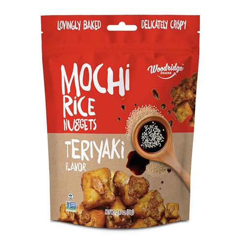 Woodridge Snacks Mochi Rice Nuggets, Terikyaki, 2.47 Oz, 12pk - image 1