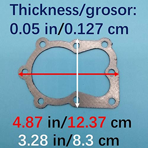 Image of Engine Rebuild Gasket Set Kit Compatible with Tecumseh 143661052 4-Cycle ECH90 H25 H30 H35 HSK30 HSK35 HXL35 33233 33233A New Z442