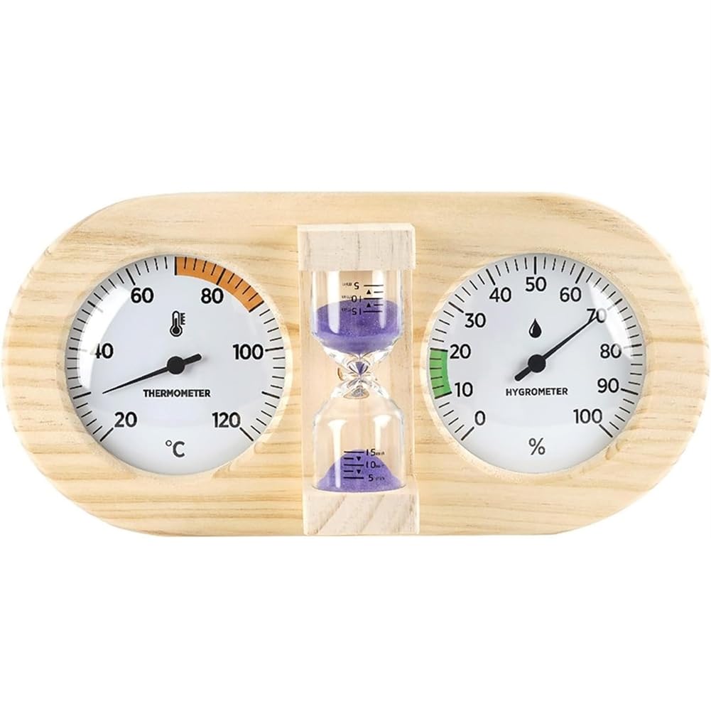 Jnchdghwa As Shown For Sauna Thermometer And Hygrometer Dual Dials Display- Precise Temperature& Humidity Gauge For Sauna Roomsk Rooms