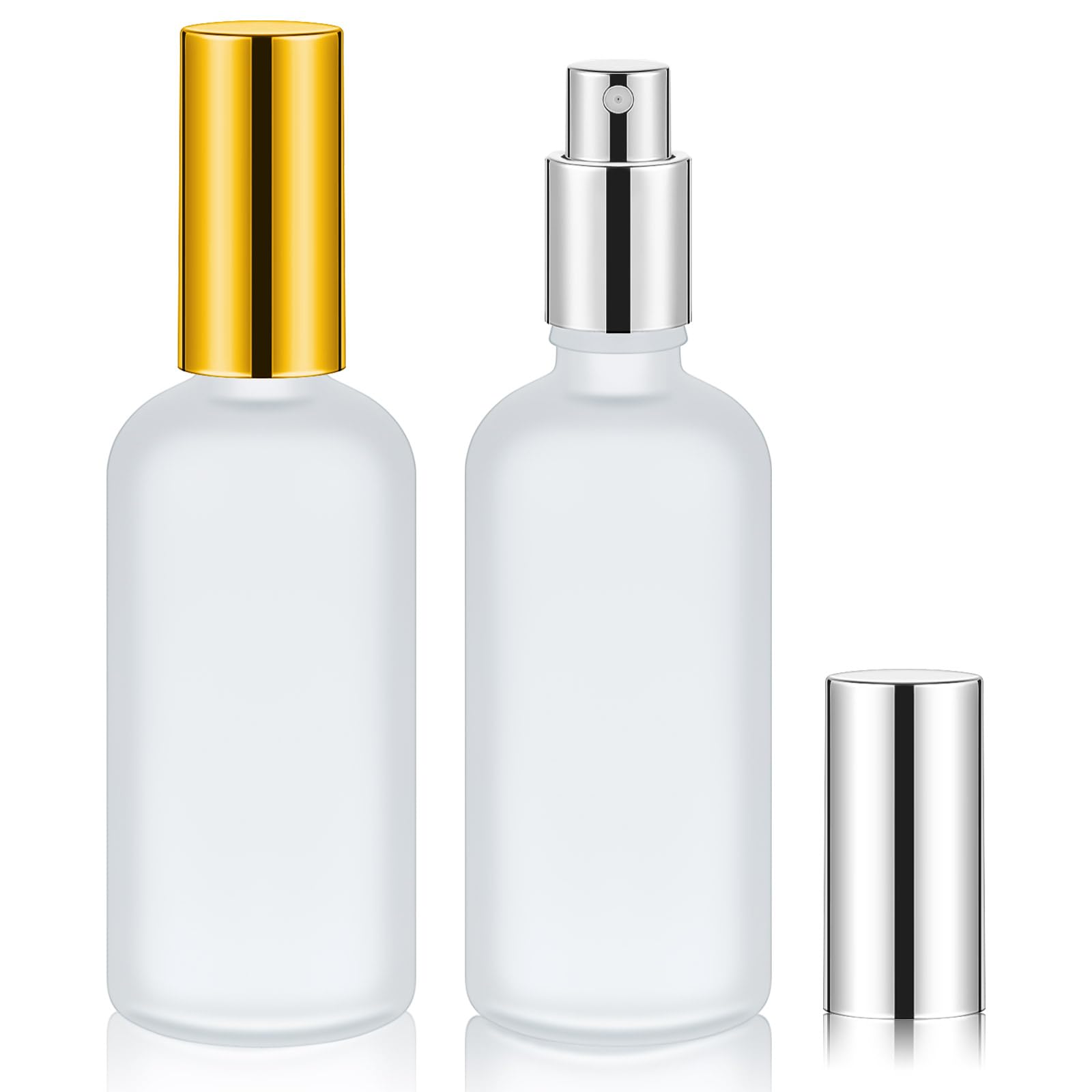 Tessco for you 20 Pcs 3.4 oz/100 ml Glass Spray Bottles Empty Perfume Atomizer Refillable Clear Decorative Empty Bottles with Fine Mist Sprayer Pump