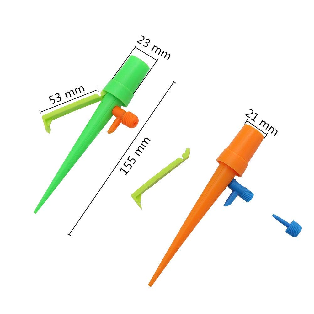 Connettore del Tubo Flessibile Pianta in Vaso Spiked Watering Gocciolatore Regolabile Dispositivo Automatic Self Watering Giardino Balcone Waterers Bottiglia di irrigazione 50 Pc