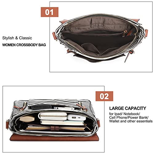 Crossbody Bags for Women, Large Capacity Canvas Travel Purses and Handbags for Women, Shoulder Messenger Bag for Daily Use4