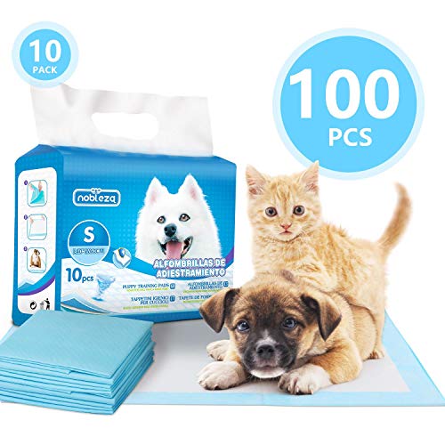 Nobleza -100 x Ultra saugfähige Hunde Trainingsunterlagen Welpenunterlage Welpen Toilettenmatte, 60 * 40cm, Packung mit 100 Stück