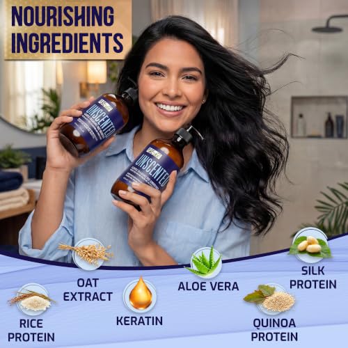 Image of Unscented Shampoo and Conditioner Set - Fragrance Free, Sulfate Free, Paraben Free - Moisturizing Hair and Scalp Care - Hydrating Salon Formula for Women and Men - 16 Fl Oz (Set of 2)