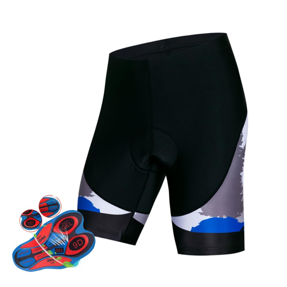 Lkfjnhepf Unisex E Cycling Shorts Breathabl Cycling Shorts With Gel 9D Padding Bicycl Tights Mountain Bik Pants Sun Protection Mtb Clothing(,M)