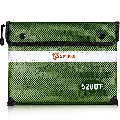 SPVIOQI Fireproof Document Bag with Zipper