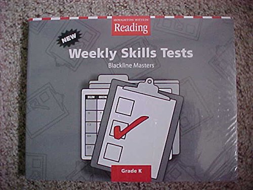 Houghton Mifflin Reading: Weekly Skills Test BLMs and TAE Grade K: Houghton Mifflin ...