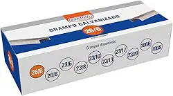 Grampo Para Grampeador, BRW, 26/6, Galvanizado, Caixa com 5000 Grampos