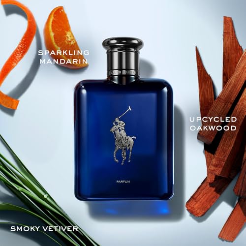 Image of Ralph Lauren - Polo Blue - Parfum - Men's Cologne - Aquatic & Fresh - With Citrus, Oakwood, and Vetiver - Intense Fragrance