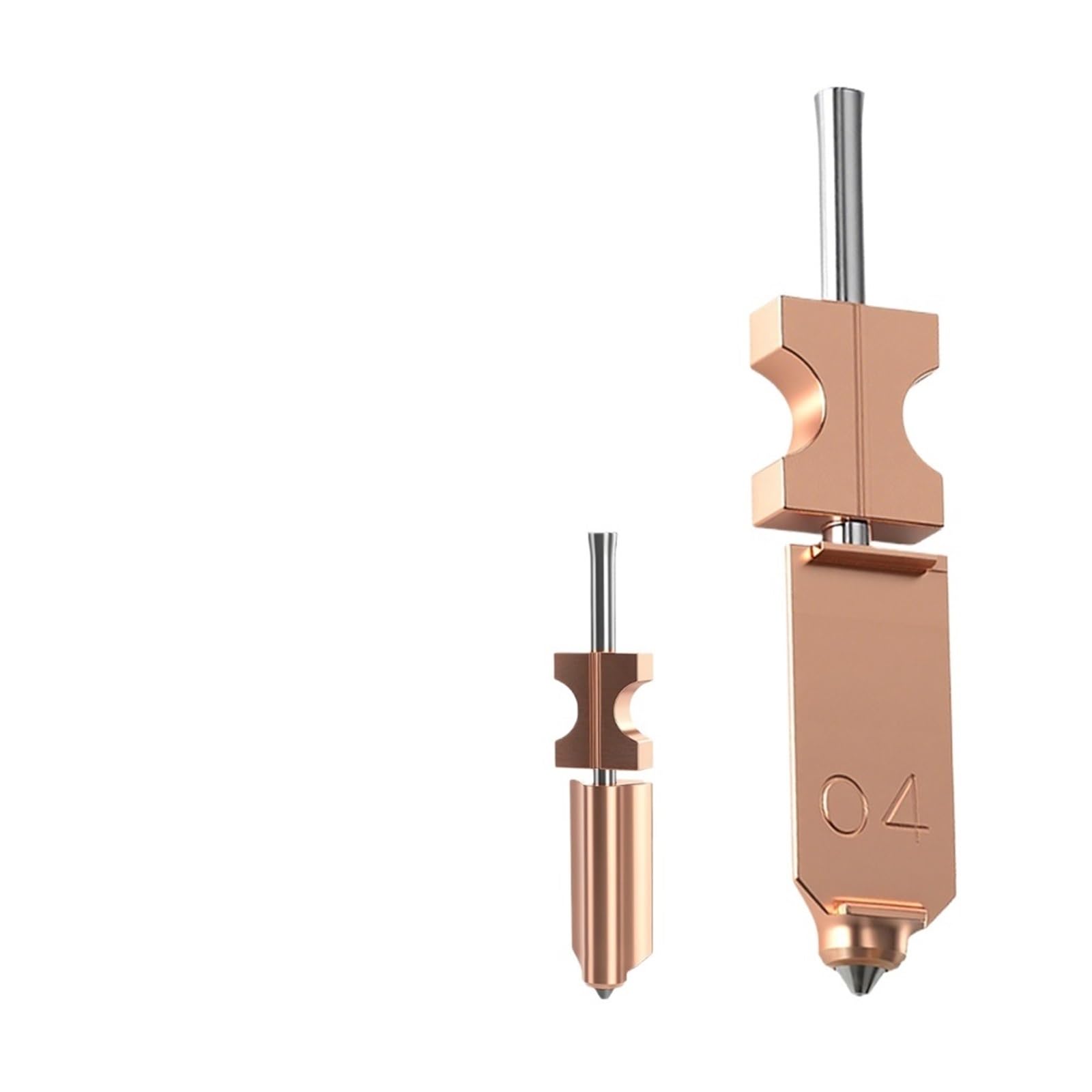 For Fla-shForge Ad5x Düse Gehärtet 0,25,4,6,8 for Adve-rturer for Flash-forge Extruder Hotend 3d Drucker Zubehör(3PC Nickel Plated,0.4mm)
