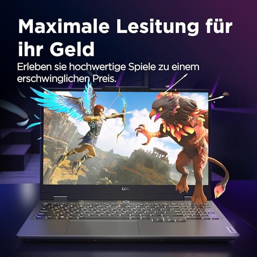 LOQ Gaming Laptop | Display Full HD 16:9 da 15,6" | 144Hz | AMD Ryzen 7 7435HS | 16 GB di RAM | 1 TB SSD | NVIDIA GeForce RTX4060 TGP 105W | G-Sync | QWERTZ | Grigio | Chip AI LA1 - Notebook - Immagine 6