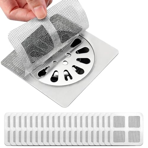 Disposable Hair Drain Stickers, 2026 New Disposable Shower Drain Hair Catcher, Floor Drain Filter...