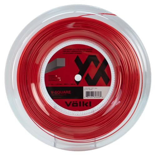 VOLKL V-Square | Tennis Racquet String | Ultimate Spin & Firm Feel | Co-Polymer Square Shape