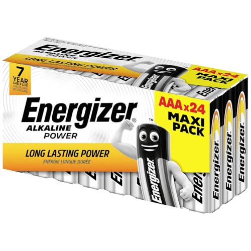 Energizer Power Micro (AAA) Battery Alkaline Manganese 1.5 V Pack of 24